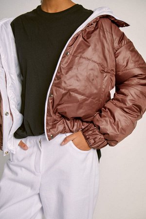 Куртка Rivoli 1055.3 коньяк/белый