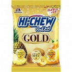 Конфеты  жевательные Hi-Chew Голд ассорти (ананас, киви, манго), Morinaga, 68г