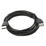 Шнур USB 2.0-USB 2.0 AmAf (1,8 м) шт.-гн. Base Level