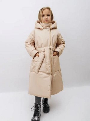 Пальто зимнее для девочек AmaroBaby SNUGGLY, бежевый