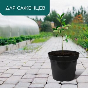 Горшок для рассады, 20 л, d=35.5 см, h=30.5 см, чёрный, Greengo