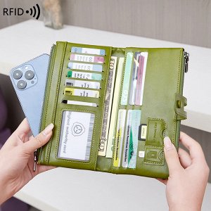 Кошелек женский, большой, RFID - защита, экокожа