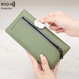 Кошелек женский, большой, RFID - защита, экокожа