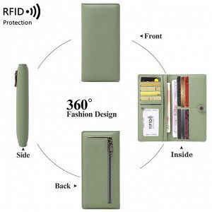 Кошелек женский, большой, RFID - защита, экокожа