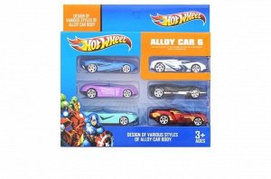 Набор коллекционных машинок "Hot Wheels Avengers" 6 шт