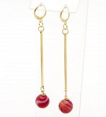 Серьги с агатом. 853225-19АГ