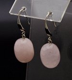 Серьги с розовым кварцем. 8523055РК