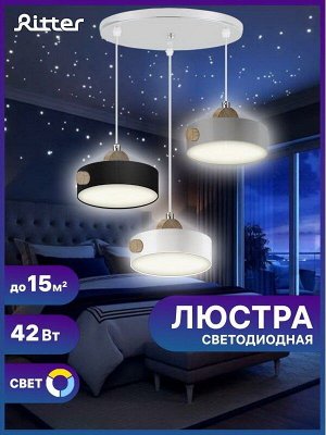 Светильник подвесной светодиодный Ritter SCANDIA, 42Вт, цвет белый, серый, антрацит (ПОВРЕЖДЕНА УПАКОВКА)