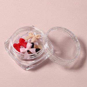 Фигурки для декора «Бантики», объёмные, разноцветные