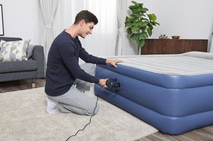 Электрический насос PowerTouch AC (220В), 680 л/мин, 3 насадки, цвет черный