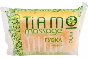 Губка для тела TIAMO Massage ОРИГИНАЛ, поролон+массаж
