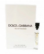 DOLCE&amp;GABBANA VELVET COLLECTION INCENSO lady vial 1.5ml edp парфюмерная вода женская