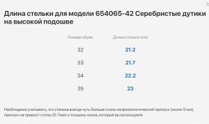 654065-42 Серебристые дутики на высокой подошве