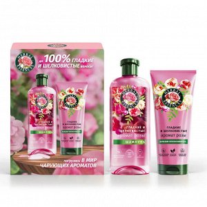 Подарочный набор HERBAL ESSENCES Шампунь 250мл+Бальзам-ополаскиватель 180мл Аромат розы