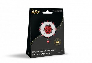 "Klart" набор для вышивания 10-520 "Брошь. Божья коровка" 5 х 6.5 см