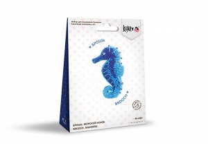 "Klart" набор для вышивания 10-025 "Брошь. Морской конёк" 4 х 7.5 см