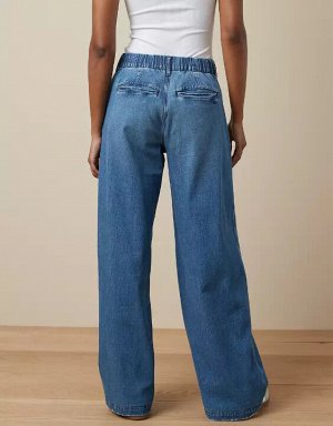 AE Stretch Super High-Waisted Wide-Leg Trouser Jean