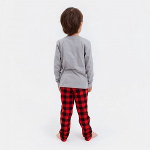 Пижама новогодняя детская KAFTAN "Santa's security" размер 34 (122-128)