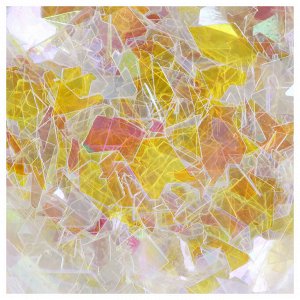 "Love2art" Декоративные блестки "хлопья" GLI-02 5 х 5 г 4.5 мл № 02 белый с розовым отливом/white with pink tint