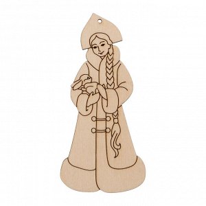 Заготовка для декорирования "Mr. Carving" ВД-998 Снегурочка фанера 9 х 4.5 х 0.4 см .