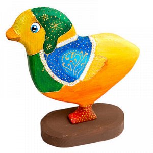 Заготовка для декорирования "Mr. Carving" ПР-32 Заготовка на подставке "Цыпленок" сосна 10.5 х 4 х 12.5 см .