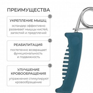 Эспандер кистевой ONLYTOP, 15 кг, цвета МИКС