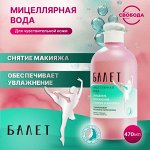 Мицеллярная вода для чувствительной кожи &quot;Балет&quot; с гиалуроновой кислотой и пантенолом