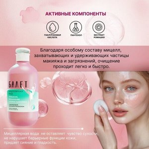 Свобода Мицеллярная вода для чувствительной кожи &quot;Балет&quot; с гиалуроновой кислотой и пантенолом