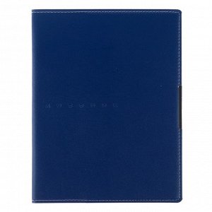 Дневник универсальный для 1-11 классов METROPOL, интегральная обложка, искусственная кожа, тонированный блок 70 г/м2, 48 листов, синий