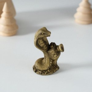 Фигурка полистоун «Кобра с увлечением», 4x3x5 см, МИКС