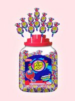 Леденец красит язык с жвачкой ALDOR Pin Pop painter 17 гр