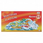 Пластилин 22 цвета 440 г, «Гамма» «Мультики», со стеком