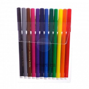 Фломастеры 12 цветов, Centropen Rainbow Kids 7550/12, пластиковая упаковка