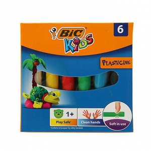 Пластилин 6 цветов 70г BIC Kids