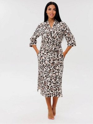 Женский халат Leopard Chic