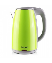 Чайник Galaxy GL 0307  зеленый (2 кВт, 1,7л, двойная стенка нерж и пластик) 6/уп
