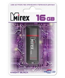 DELTA USB2.0 FlashDrives16Gb Mirex KNIGHT BLACK