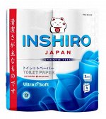 Бумага туалетная INSHIRO Ultra Soft 3-х сл.4 шт. 25 метров с точечным тиснением SF096
