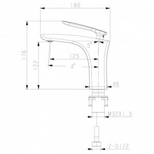 LEMARK LM6806C &quot;Белларио&quot; Смеситель для умывальника монолитный, хром