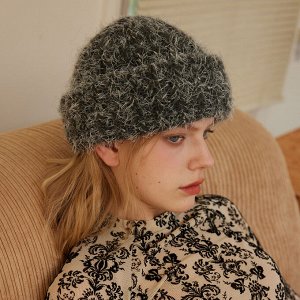 Шапка женская, зимняя, бини, вязаная