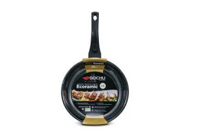 Сковорода  антипригарная Gochu Ecoramic 26 см с мраморным покрытием для всех видов плит без крышки