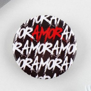Значок закатной «AMOR», d = 3,8 см
