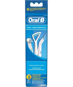 ORAL_B Насадки для электрических зубных щеток Oral Care Essentials Набор 3шт
