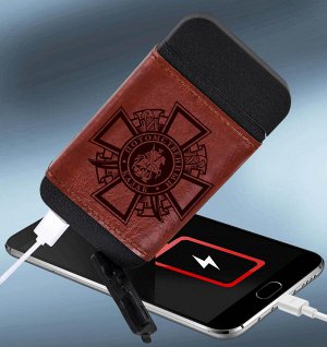 Портативное устройство Powerbank + зажигалка в чехле "Потомственный казак" - оригинальный и практичный девайс! №18