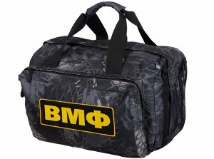 Военная дорожная сумка с нашивкой ВМФ - камуфляж Kryptek Typhon, непромокаемый материал, разнообразные отделения и карманы!