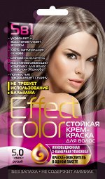 Стойкая крем-краска для волос &quot;Effect Color&quot; тон 5.0 Темно-русый, 50 мл пакет