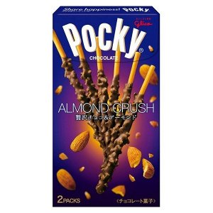 POCKY Печенье "Палочки с хрустящим миндалем   [ALMOND CRUSH ]", 46,2 гр. 2 пак.10шт.*12бл Арт-11170