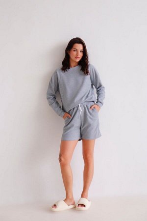 Костюм домашний серый