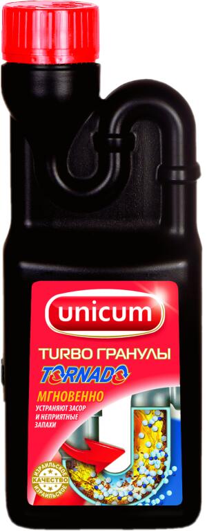 UNICUM Гранулированное средство для удаления засоров ТОРНАДО 600 мл