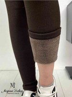 ЖЕНСКИЕ УТЕПЛЁННЫЕ ЛОСИНЫ С МЕХОМ БЕСШОВНЫЕ ТКАНЬ ЛАПША